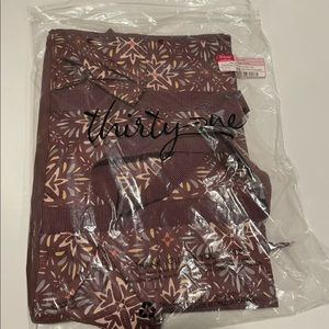 Thirty One Zip Top Organizing Utility Tote Fall Hues Geo NWT